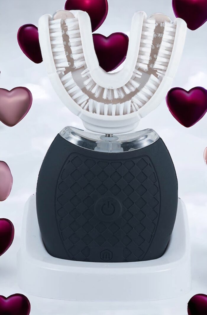 Nylon Bristle U Shaped Sonic Toothbrush